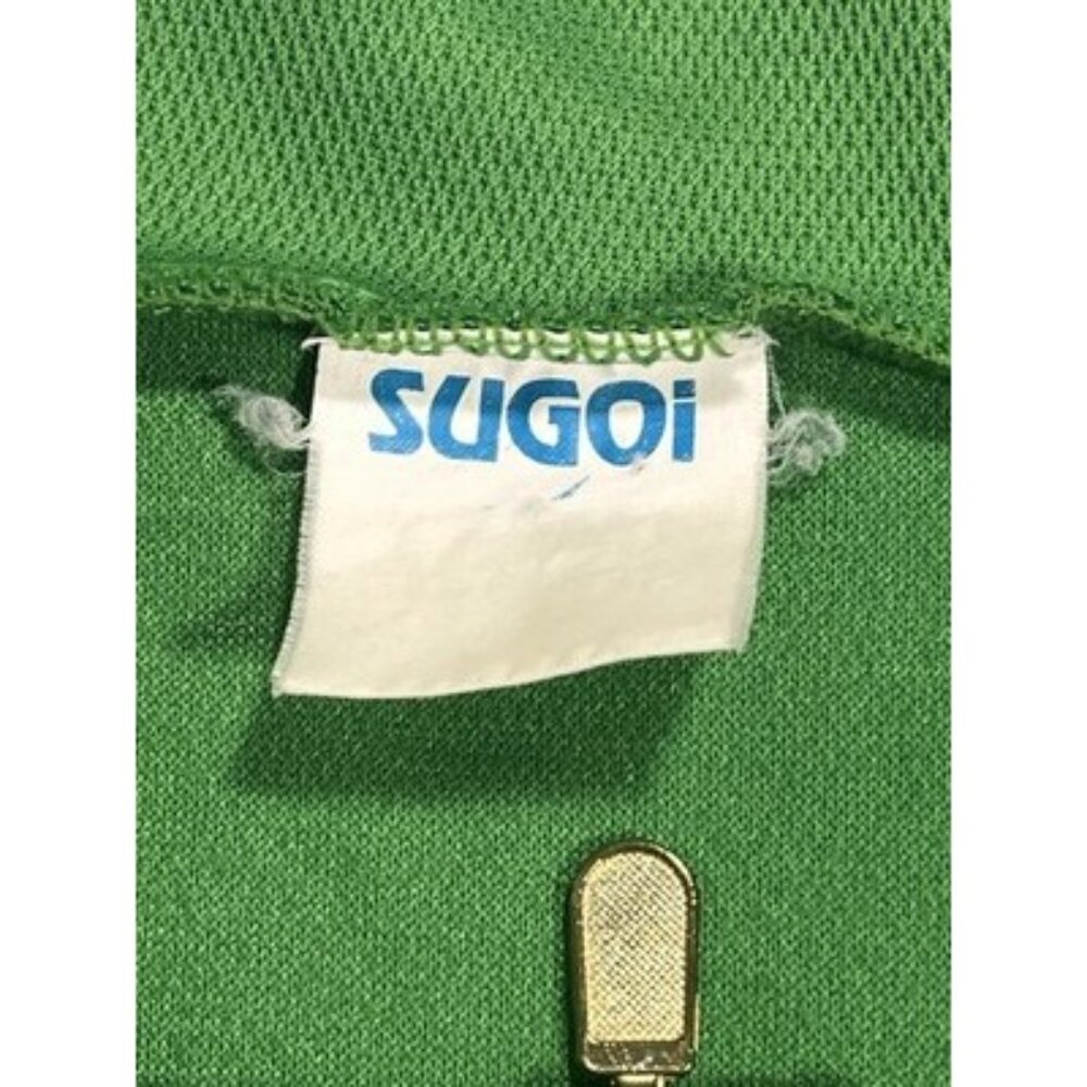 Men’s Size XL Sugoi Cycling Jersey Shirt Solid Green 1/4 Zip Back Pocket - Picture 7 of 11